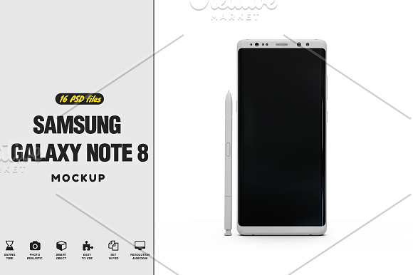 Free Samsung Galaxy Note 8 Mockup