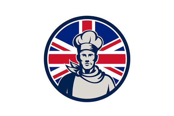 British Baker Chef Union Jack Flag I