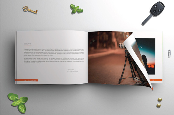 A4 Photography Portfolio in Brochure Templates - product preview 2