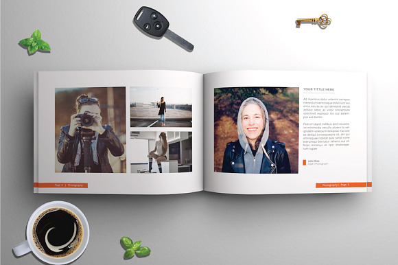 A4 Photography Portfolio in Brochure Templates - product preview 3