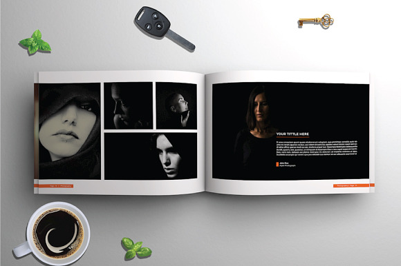 A4 Photography Portfolio in Brochure Templates - product preview 6