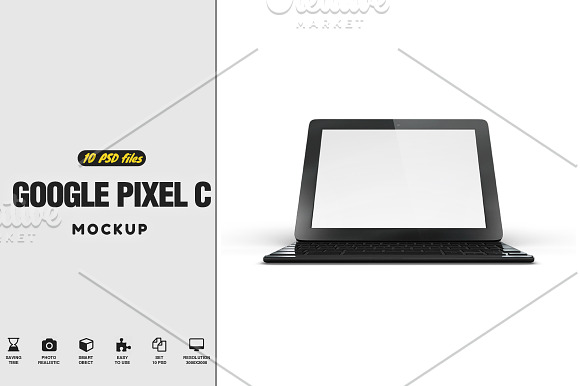 Download Google Pixel C Tablet Mockup