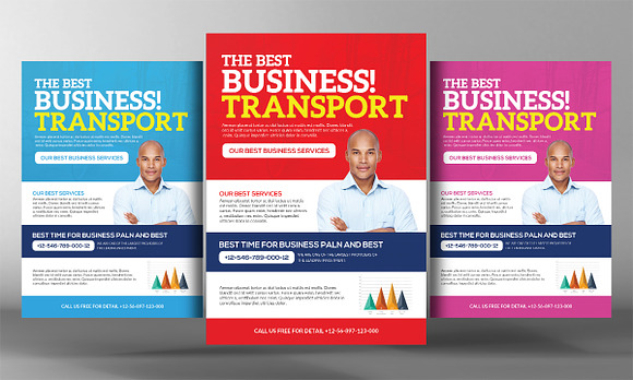 Transport Business Flyer Template