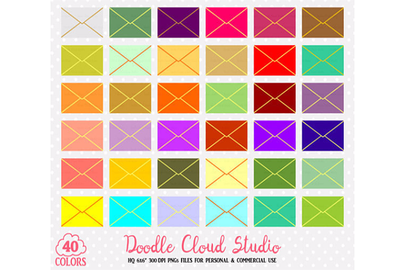 40 Colorful Mail Clipart Evelope