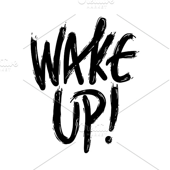 Illustration Of Wake Up Word