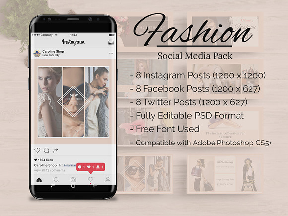 Fashion - Social Media Pack in Instagram Templates