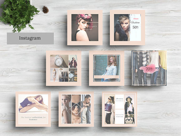 Fashion - Social Media Pack in Instagram Templates - product preview 2
