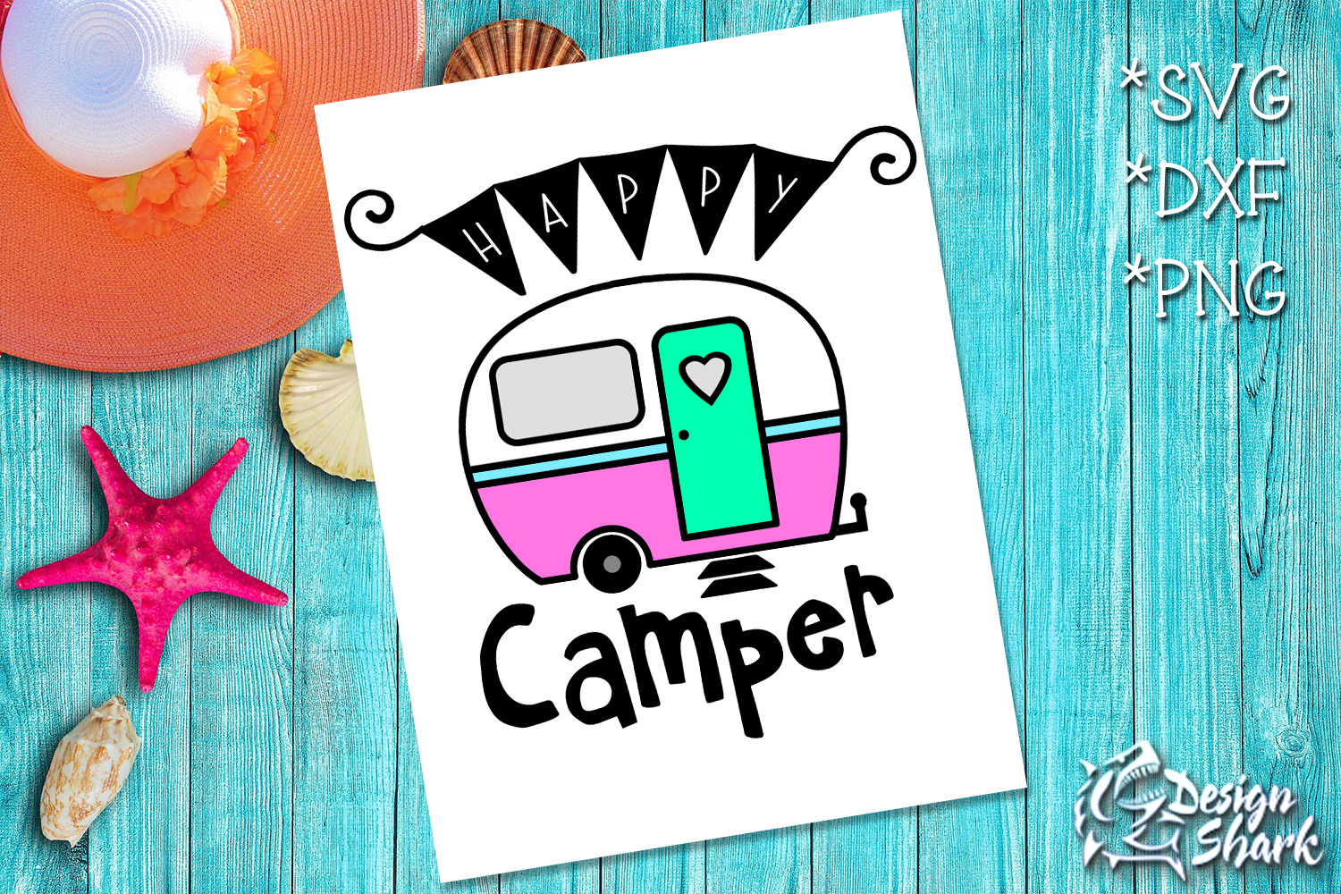 Download Happy Camper SVG/DXF/PNG ~ Graphic Patterns ~ Creative Market