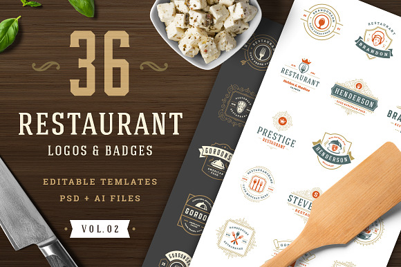 36 Restaurant Logos And Badges