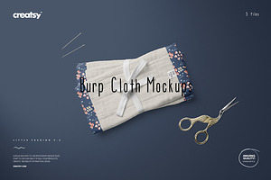Download Burp Cloth Mockup Set
