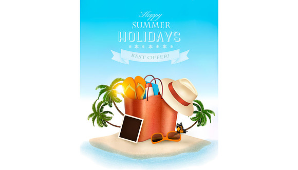 Vacation Vector Background