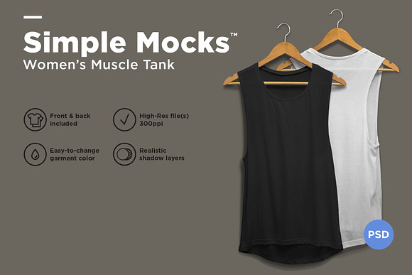 Download Women's Muscle Tank Mockup
