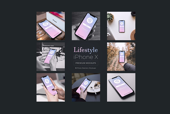 Download 11 iPhone X Lifestyle Mockups