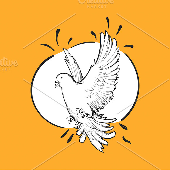 Illustration of a free bird in Illustrations