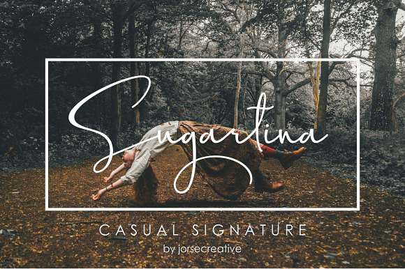 Sugartina Font Signature in Script Fonts