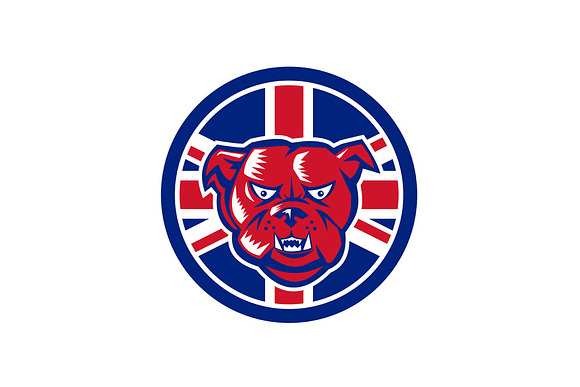 British Bulldog Union Jack Flag Icon