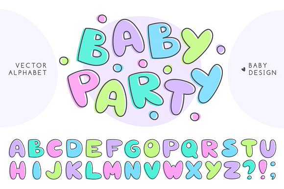 Baby Alphabet And Lettering