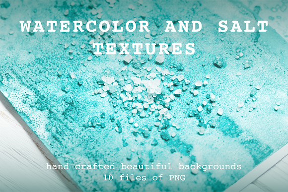 Watercolor And Salt Textures