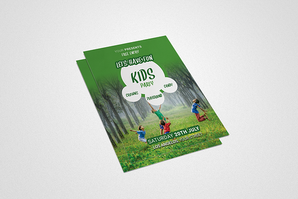 ChildrenЎЇs Or Kids Party Flyer