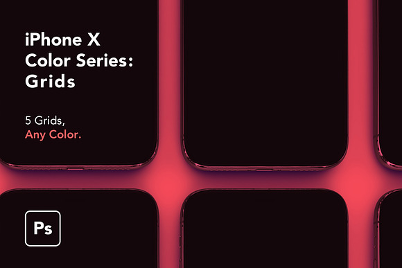 Download iPhone X Color Series - Grids