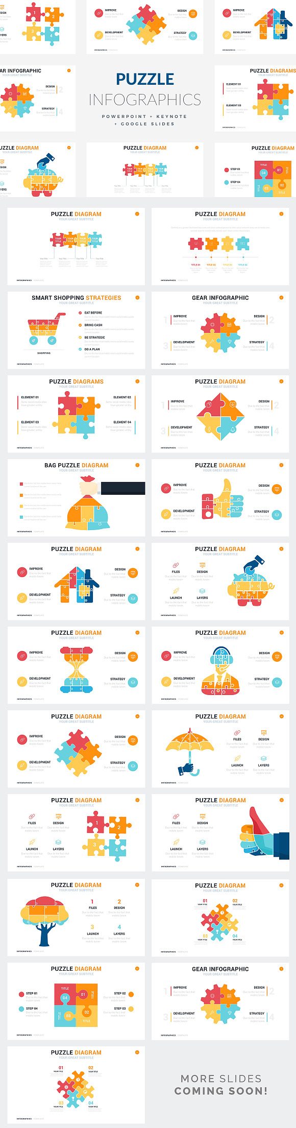 Puzzle Infographics | PPT - KEY - GS in Presentation Templates