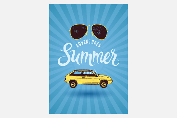 Summer Typographic Vintage Poster