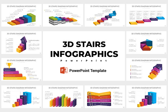 Stairs Diagrams PowerPoint