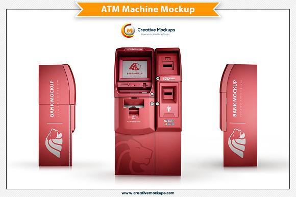 Download ATM Machine Mockup Template
