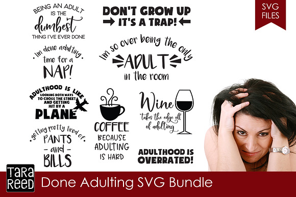Done Adulting SVG Bundle