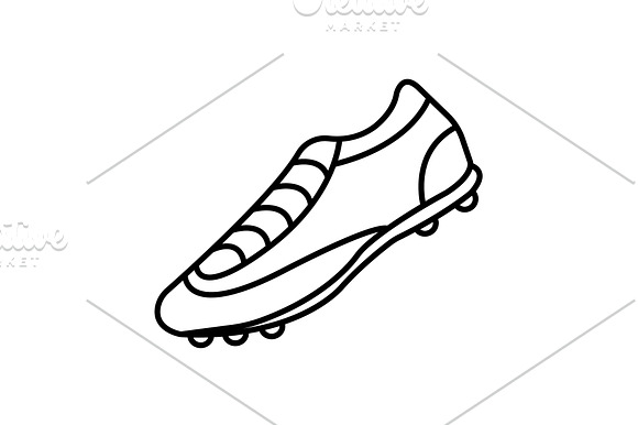 Soccer Boots Label Vector