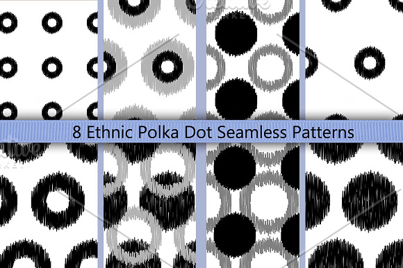 Boho Polka Dot Seamless Pattern