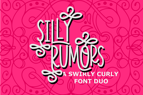 Silly Rumors Font Duo