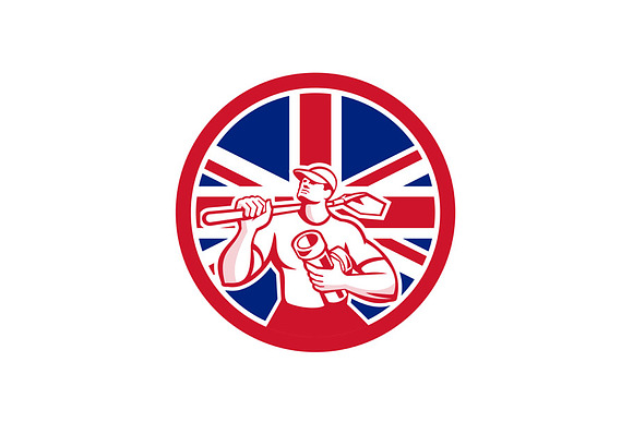 British Drainlayer Union Jack Flag I
