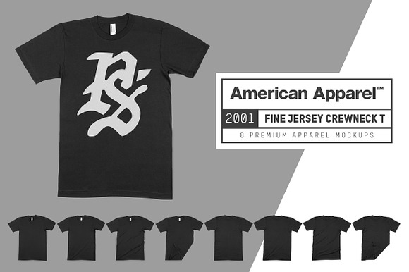 Free American Apparel 2001 Shirt Mockups