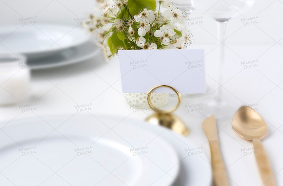 Wedding Place Card Mockup PSD