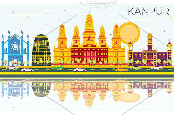 Kanpur India City Skyline