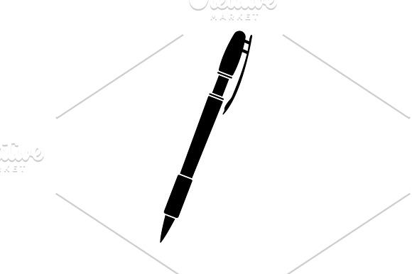 Vector Ballpoint Pen Icon Black