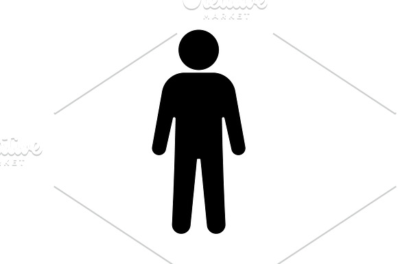 Man Icon Vector Illustration Black