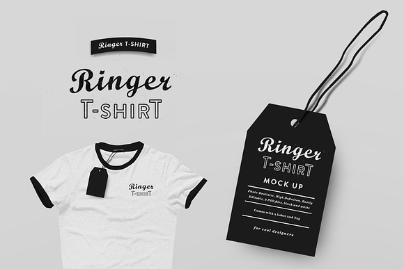Ringer T-shirt Mock Up