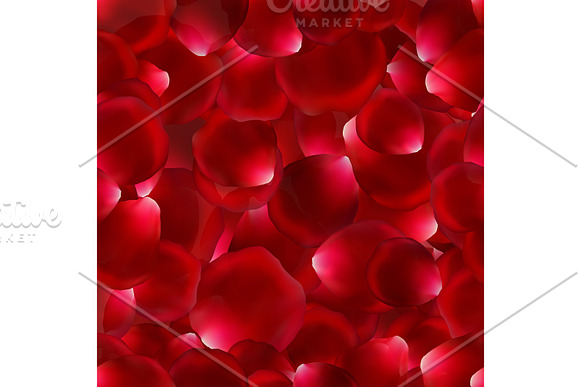 Seamless Background With Rose Petals