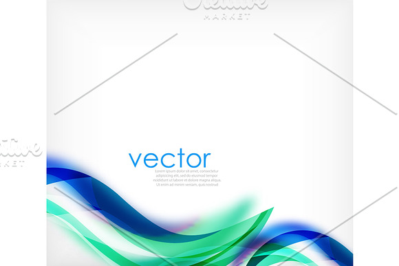 Vector Colorful Wavy Stripe On White Background With Blurred Effects Vector Digital Techno Abstract Background