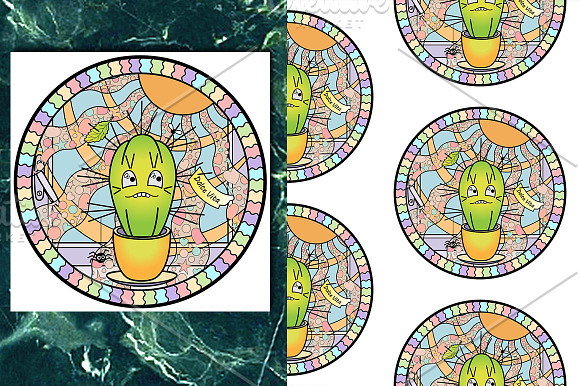 Cactus Print Seamless Pattern