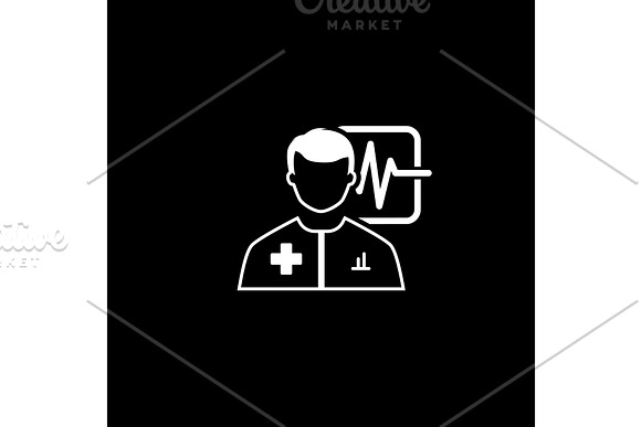 Doctor Consultation And Medical Services Icon Flat Design