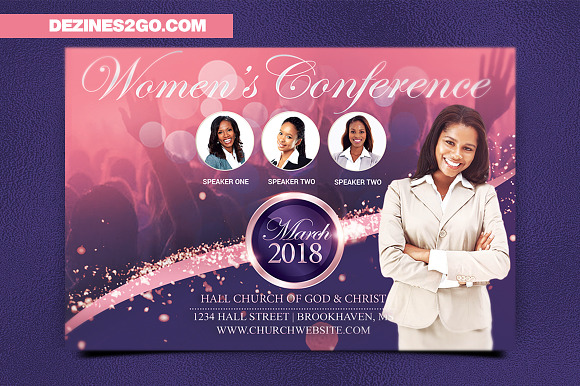 Women's Conference Flyer Template