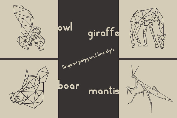 Origami Owl Giraffe Boar Mantis