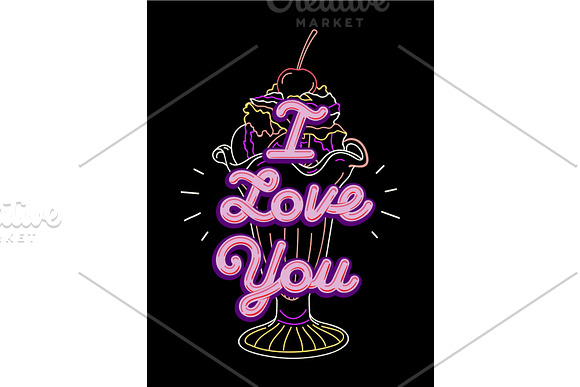 I Love You T-shirt Print And Embroidery