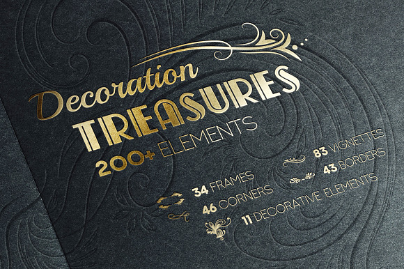 Decoration Treasures Vector Bundle