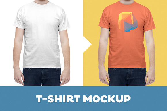 Download T-Shirt Mockup Template – Male Model