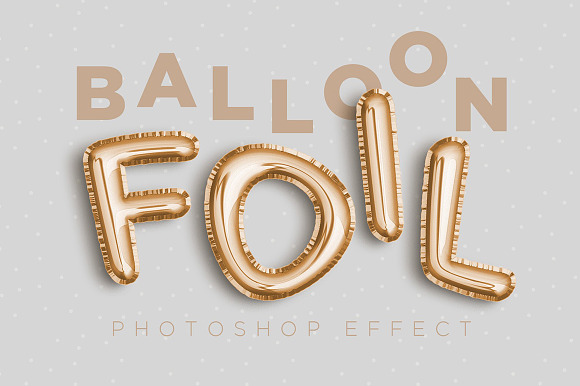 Foil Balloon Photoshop Effect
