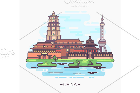 China Monuments Or Landmarks Buildings